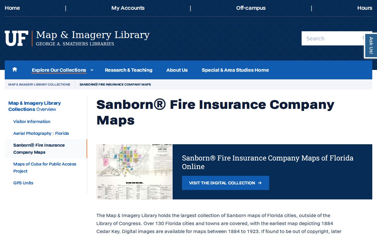 Gainesville city directory UF Sanborn map guide