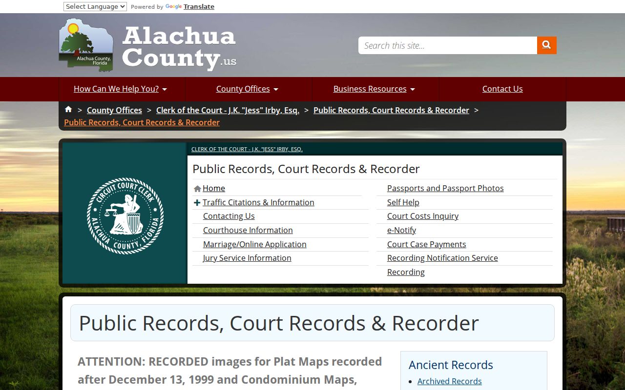 Gainesville residents directory Alachua County records