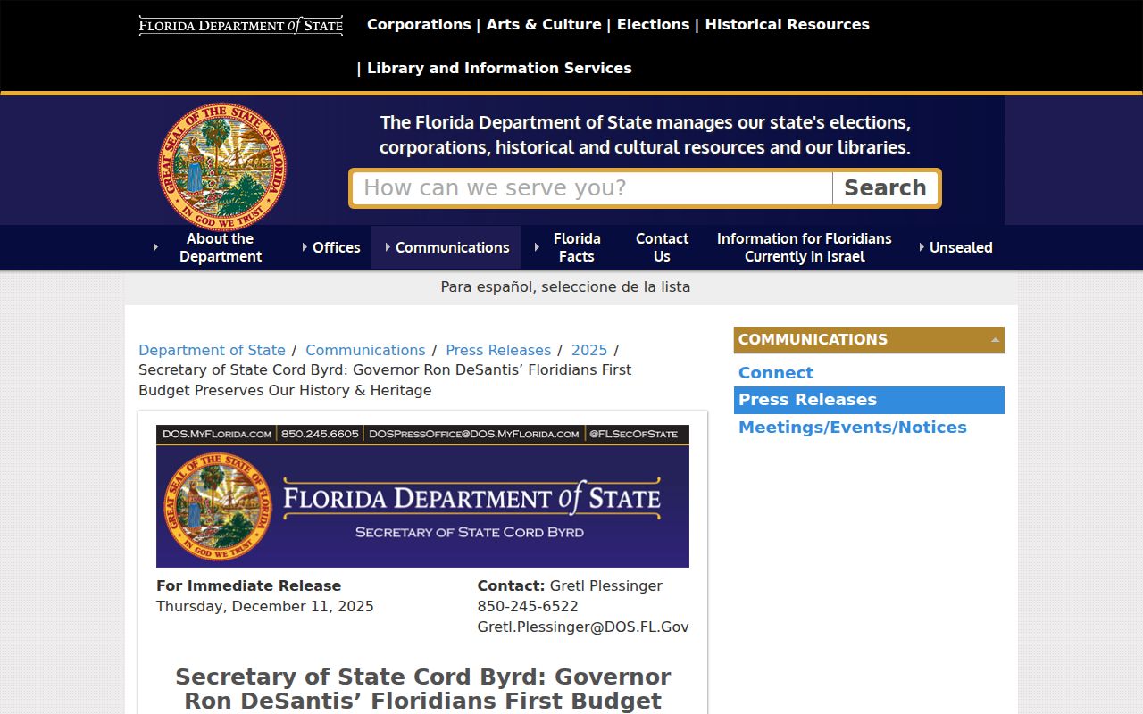 Gainesville neighbors Florida Memory archive announcement